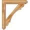 Ekena Millwork Olympic Arts and Crafts Rough Sawn Bracket w/ Offset Brace, Western Red Cedar, 8"W x 42"D x 48"H BKT0806X42X48OLY03RWR - alternate 2
